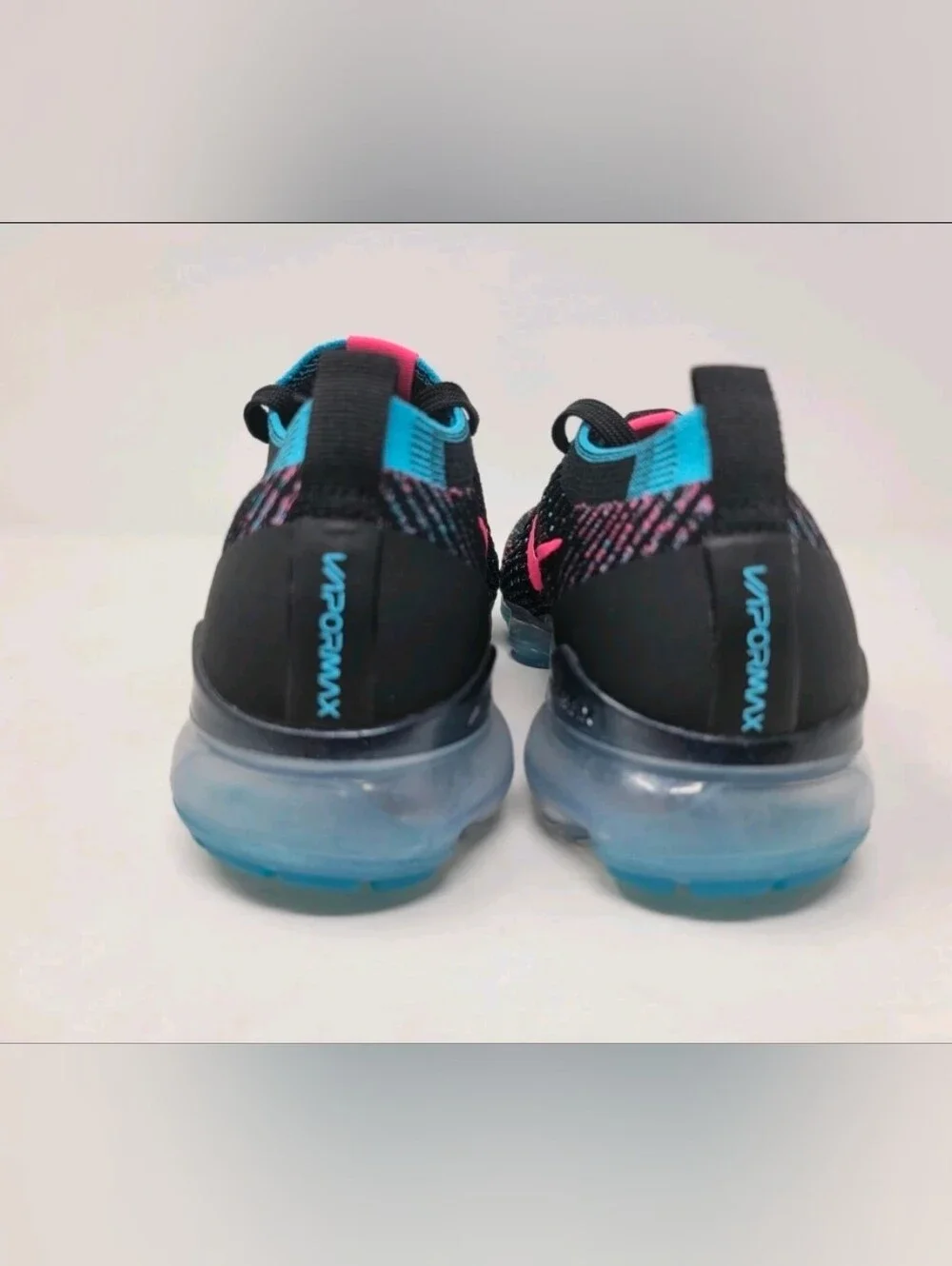 Nike Air VaporMax Flyknit 3 Black Baltic Blue Hyper Pink CZ7988-001 Women's 8